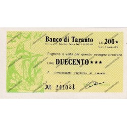 Banco di Taranto 200 lire