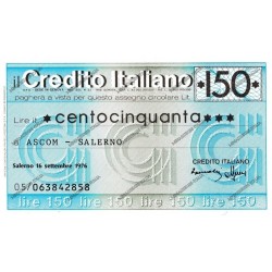 63) Salerno 16.09.76 150 lire
